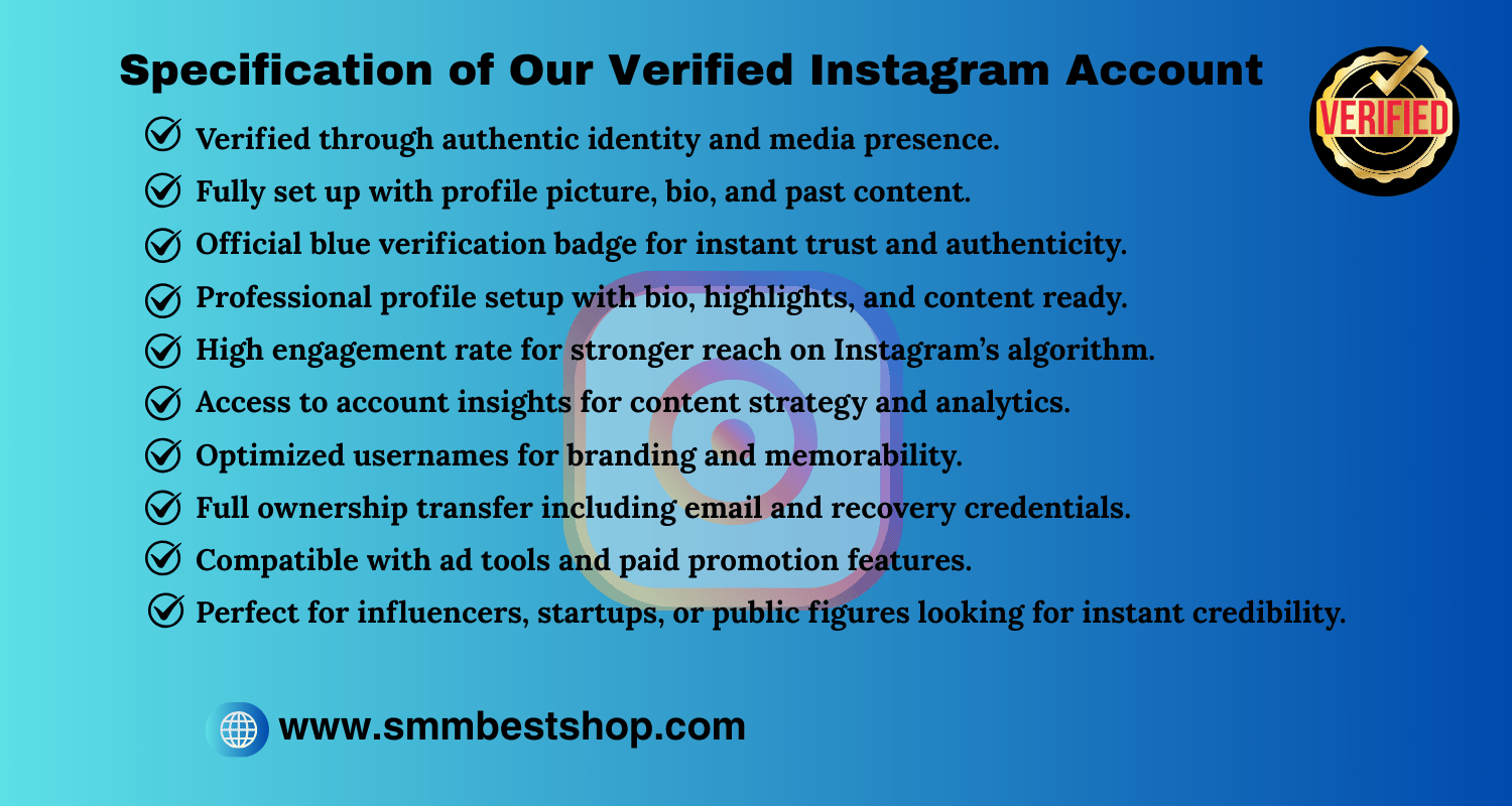 Buy Verified Instagram Account
