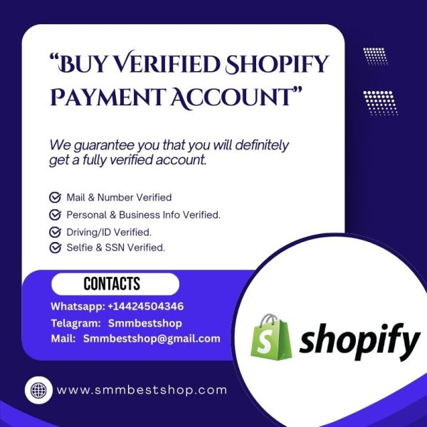 Buy Shopify Payment Account