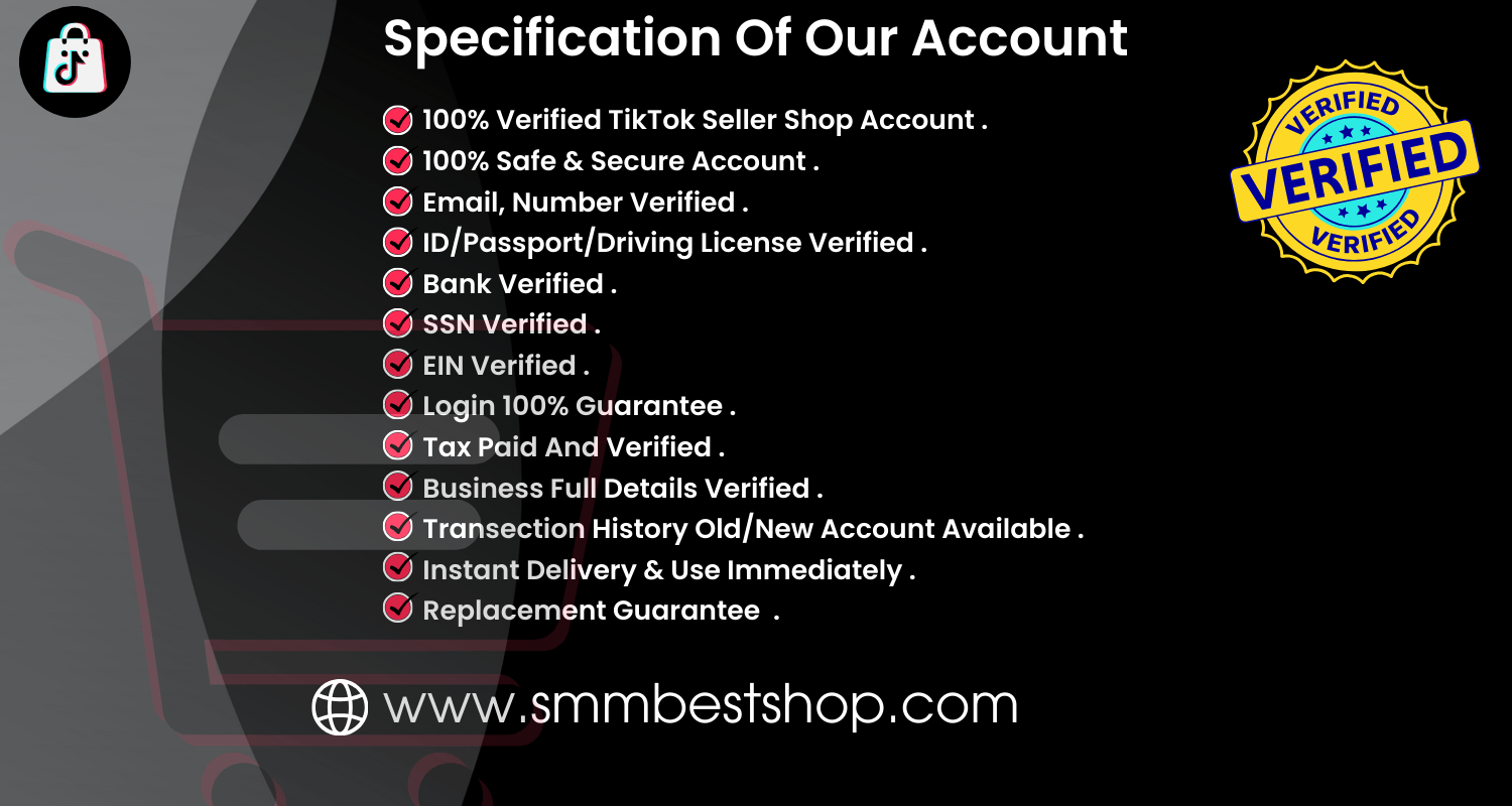 Buy Tiktok Seller Shop Account