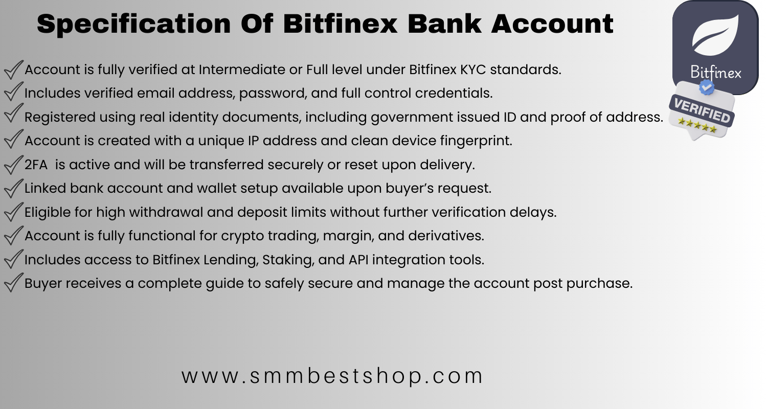 Buy Verified Bitfinex Account