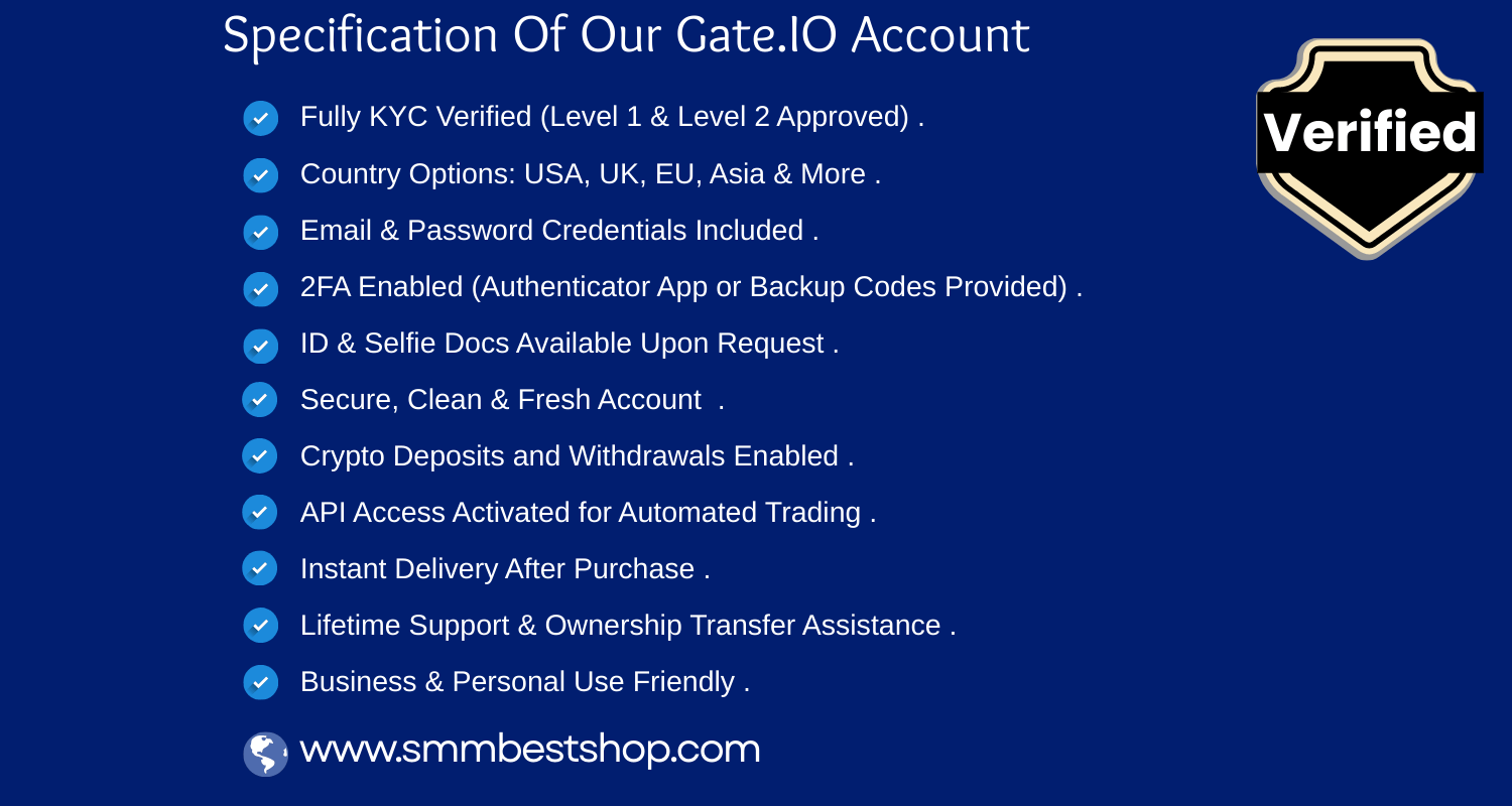 Buy Verified Gate.IO Account