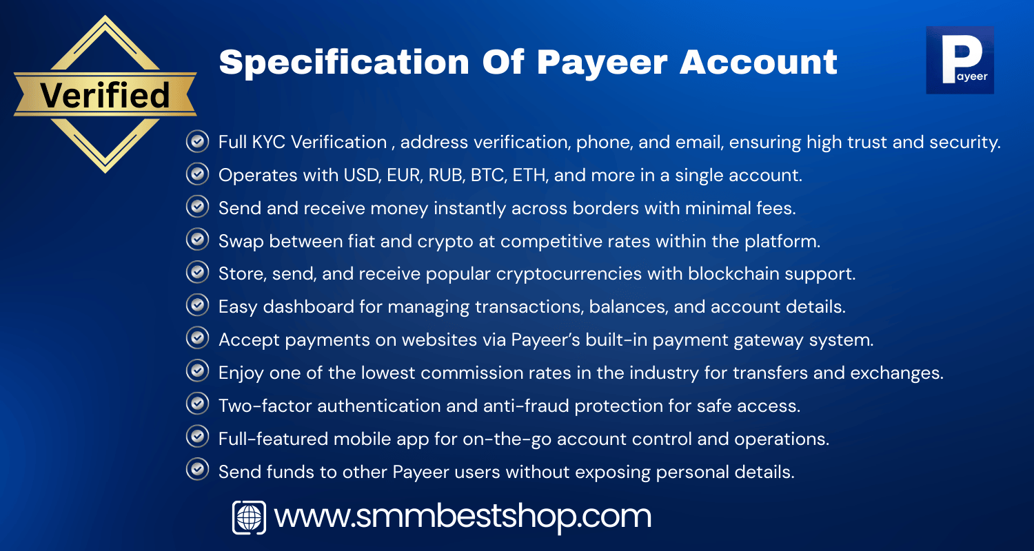 Buy Verified Payeer Account
